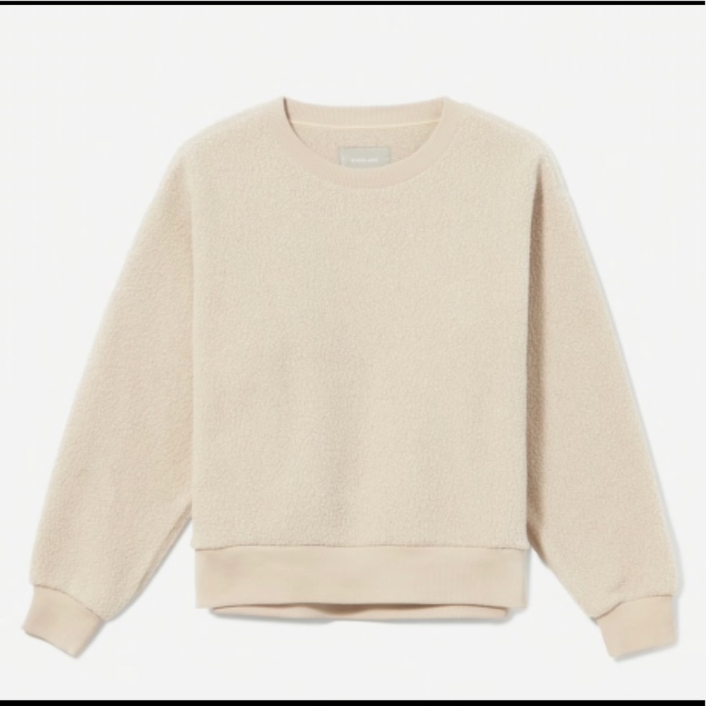 Everlane ReNew Fleece Oversized Sweatshirt in Oat